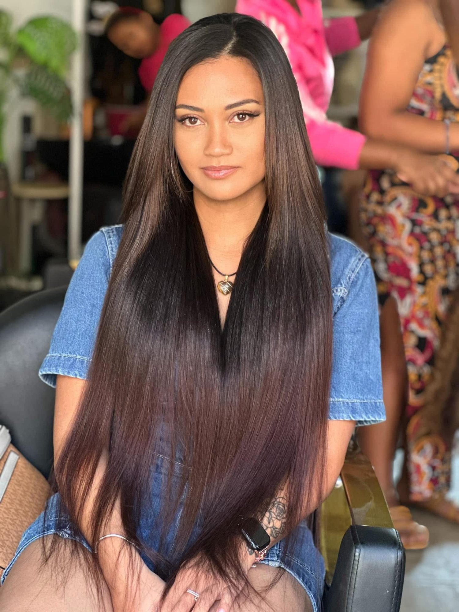 Tissage cheveux lisses Ma Luna